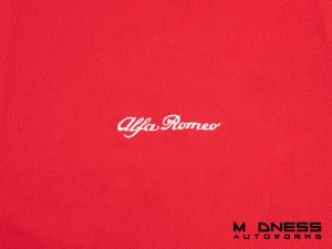 Alfa Romeo Polo Shirt - Red w/ White Script - size small 